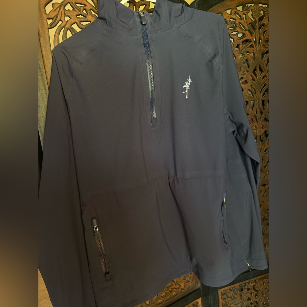 Peter Millar “ghost tree” Half-Zip Windbreaker